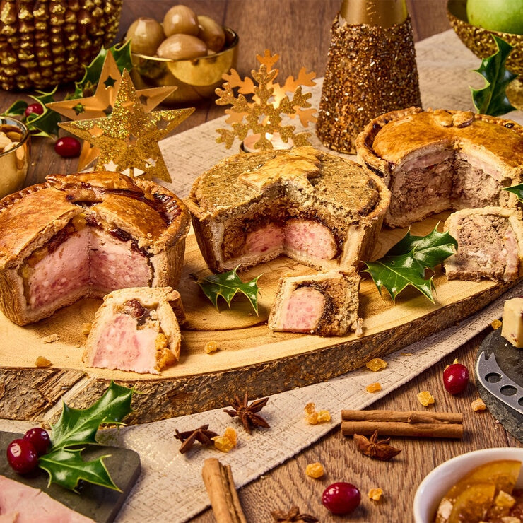 Toppings Pies Christmas Pork Pies 3 x 450g