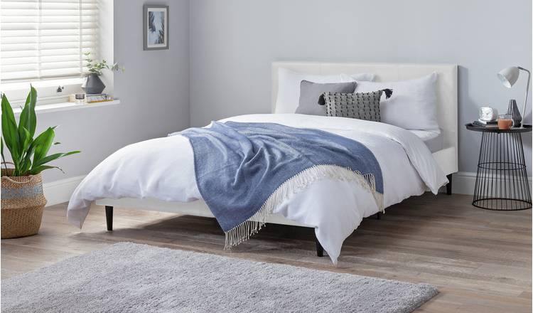 Argos Home Skylar small double bed frame in white - British product