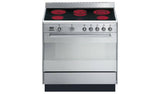 Smeg 90cm stainless steel electric range cooker (British brand)