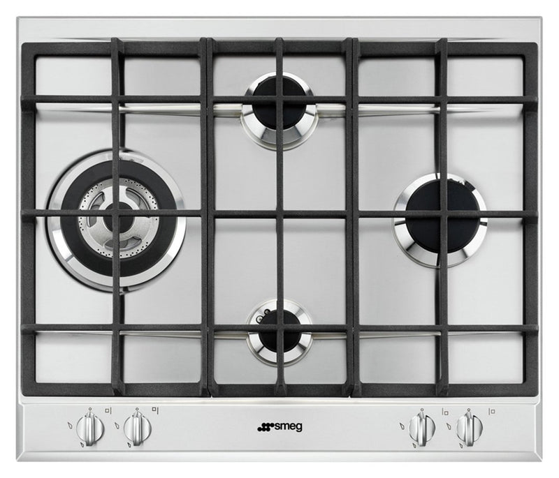 Smeg Cucina stainless steel 60cm gas hob (British brand)