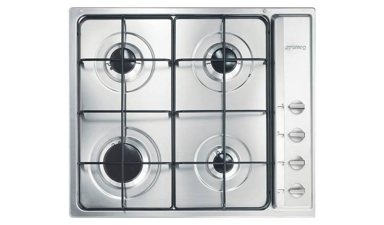 Smeg 60cm Stainless Steel gas hob (British brand)