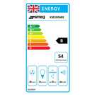 Smeg KSED95NEE black chimney cooker hood 90cm (British brand)