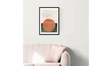 East End Prints Rising Sun framed wall print A2 - British product