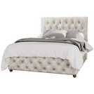 LLB Luna velvet ottoman bedframe pearl kingsize, UK version
