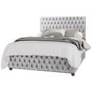 LLB Seren Velvet Double Ottoman Bedframe in Silver, UK version