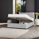 LLB Ottoman Bedframe in Silver Superking, UK version