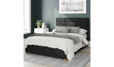 Aspire Kelly Linen Kingsize Ottoman Bedframe in Charcoal - British product