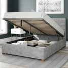Aspire Superking Ottoman Bedframe Silver - British product