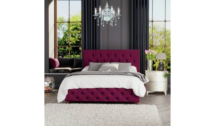 LLB Ottoman Storage Bedframe Berry Double, UK version