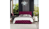 LLB Ottoman Storage Bedframe Berry Double, UK version