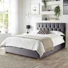 CL Boutique Double Ottoman Bedframe in Steel - British product