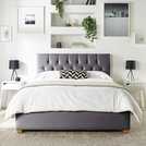 CL Boutique Double Ottoman Bedframe in Steel - British product