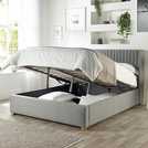 CL Soho Twill Ottoman bedframe grey double - British product