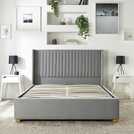 CL Soho Twill Ottoman bedframe grey double - British product