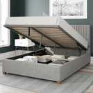 Aspire Grant Light Silver Kingsize Ottoman bedframe - British product