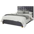 Aspire Sinatra Velvet Double Ottoman Bed Frame - British product
