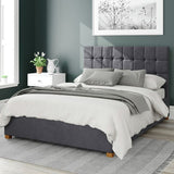 Aspire Sinatra Velvet Ottoman Bedframe Steel Kingsize - British product