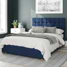 Aspire Sinatra Velvet Ottoman Bedframe Navy Superking - British product