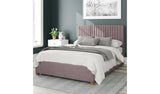 Aspire Grant Double Ottoman Bedframe in Blush - British product