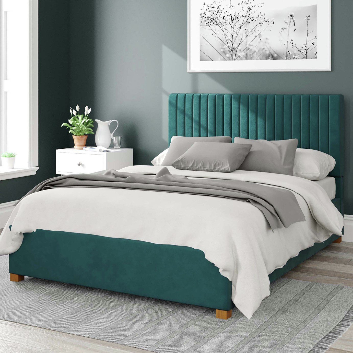 Aspire Emerald Double Ottoman Bed Frame - British product