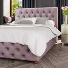 LLB Small Double Ottoman Bedframe in Blush, UK version