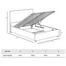 LLB Luna Velvet Superking Ottoman Bedframe in Blush, UK version