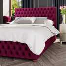LLB Ottoman Bed Frame Berry Double, UK version