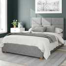 Aspire Ottoman Bedframe Grey Superking - British product