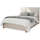 Aspire Caine Twill Double Ottoman Bedframe - Natural