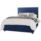 LLB Estella Velvet Ottoman Bedframe Navy Kingsize, UK version