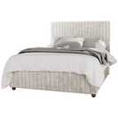 LLB Estella Velvet Kingsize Ottoman Bedframe Pearl, UK version