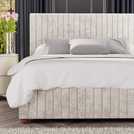 LLB Estella Velvet Kingsize Ottoman Bedframe Pearl, UK version