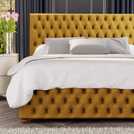 LLB ottoman bed frame in Ochre Kingsize, UK version