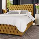 LLB ottoman bed frame in Ochre Kingsize, UK version