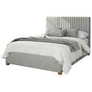 Aspire double ottoman bedframe light silver - British product