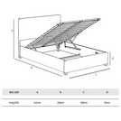 LLB Ottoman Bedframe Black Kingsize, UK version
