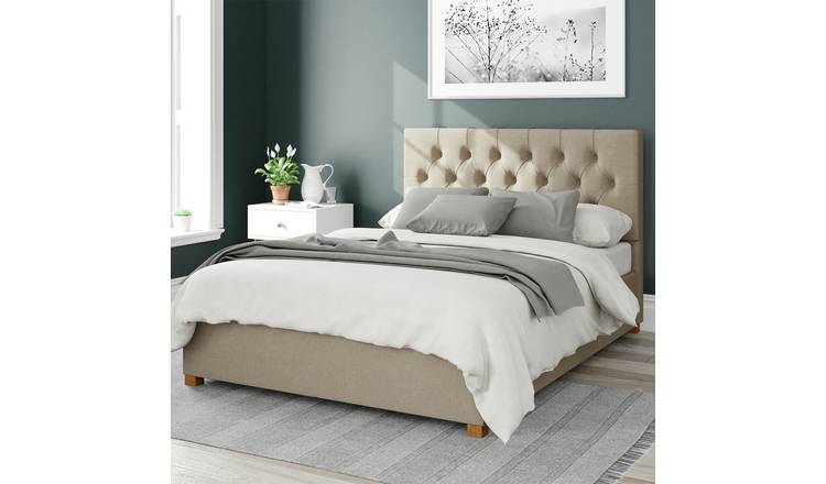 Aspire Olivier Ottoman Bedframe Natural Superking - British product