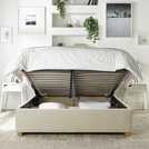 CL Soho Twill Superking Ottoman Bedframe in Natural - British product