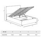 LLB Ottoman Bedframe Blush Double, UK version