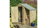 Rowlinson Shiplap Oxford Shed with Lean To 4x3ft, imported from the UK