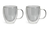 Habitat grey double walled coffee cups set of 2 270ml, UK version