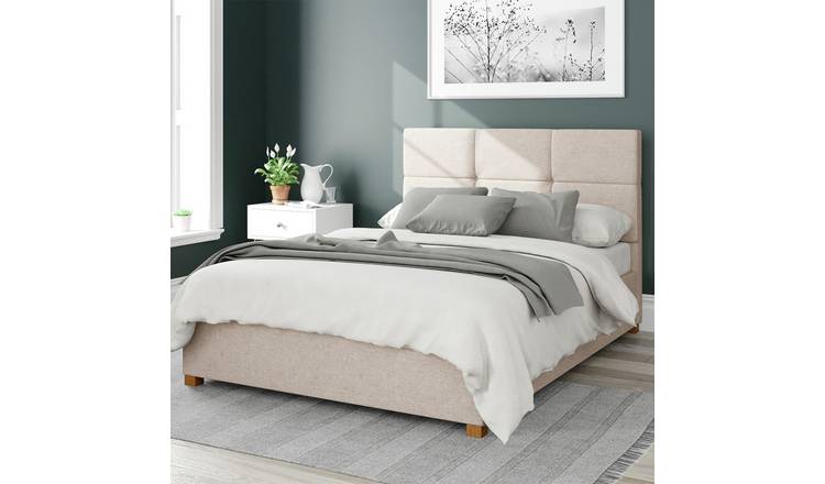Aspire ottoman bedframe in natural superking size - British product