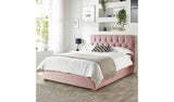 CL Boutique Double Ottoman Bedframe in Blush - British product