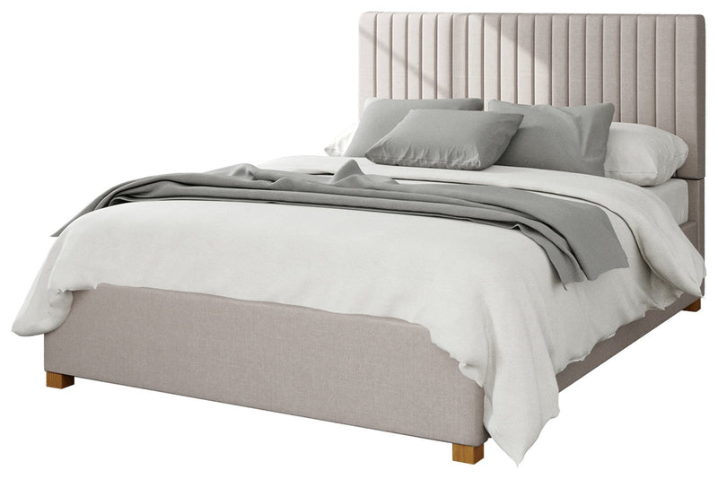 Aspire Kingsize Ottoman Bedframe in Off White - British product
