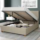 Aspire double ottoman bedframe in cream - British product