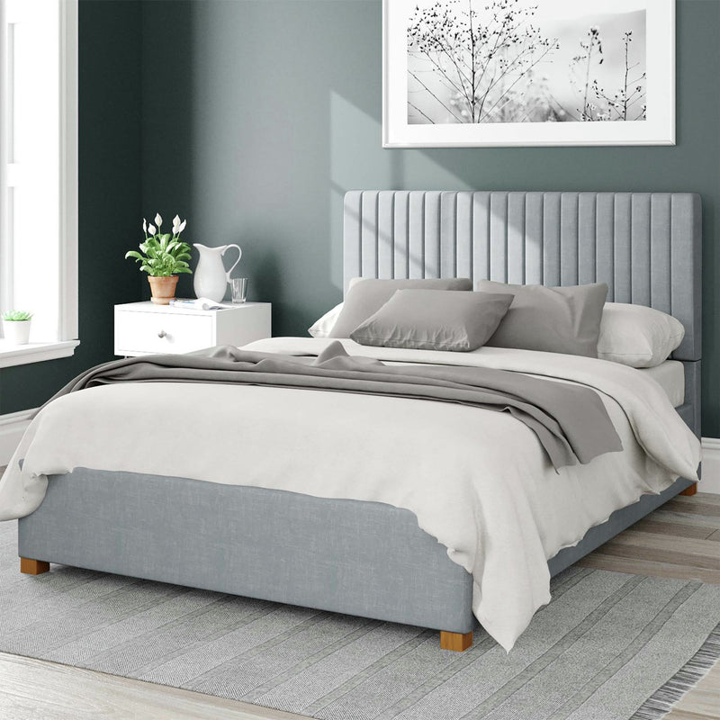 Aspire Kingsize Ottoman Bedframe in Sky Blue - British product