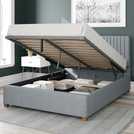 Aspire Kingsize Ottoman Bedframe in Sky Blue - British product