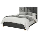 Aspire Hepburn Twill Super King Ottoman Bedframe Charcoal - British product