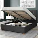 Aspire Hepburn Twill Super King Ottoman Bedframe Charcoal - British product