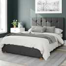 Aspire Hepburn Twill Super King Ottoman Bedframe Charcoal - British product